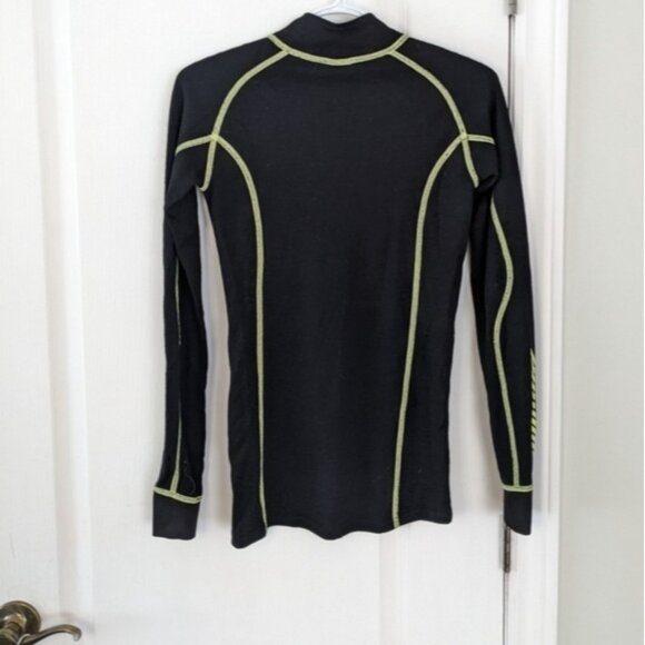 HELLY Hansen thermal shirt base layer ski layer black Medium @B6 - Picture 6 of 8